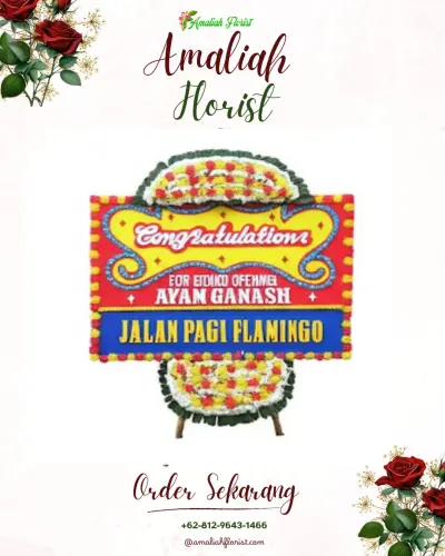 Bunga Papan Congratulation di Terisi